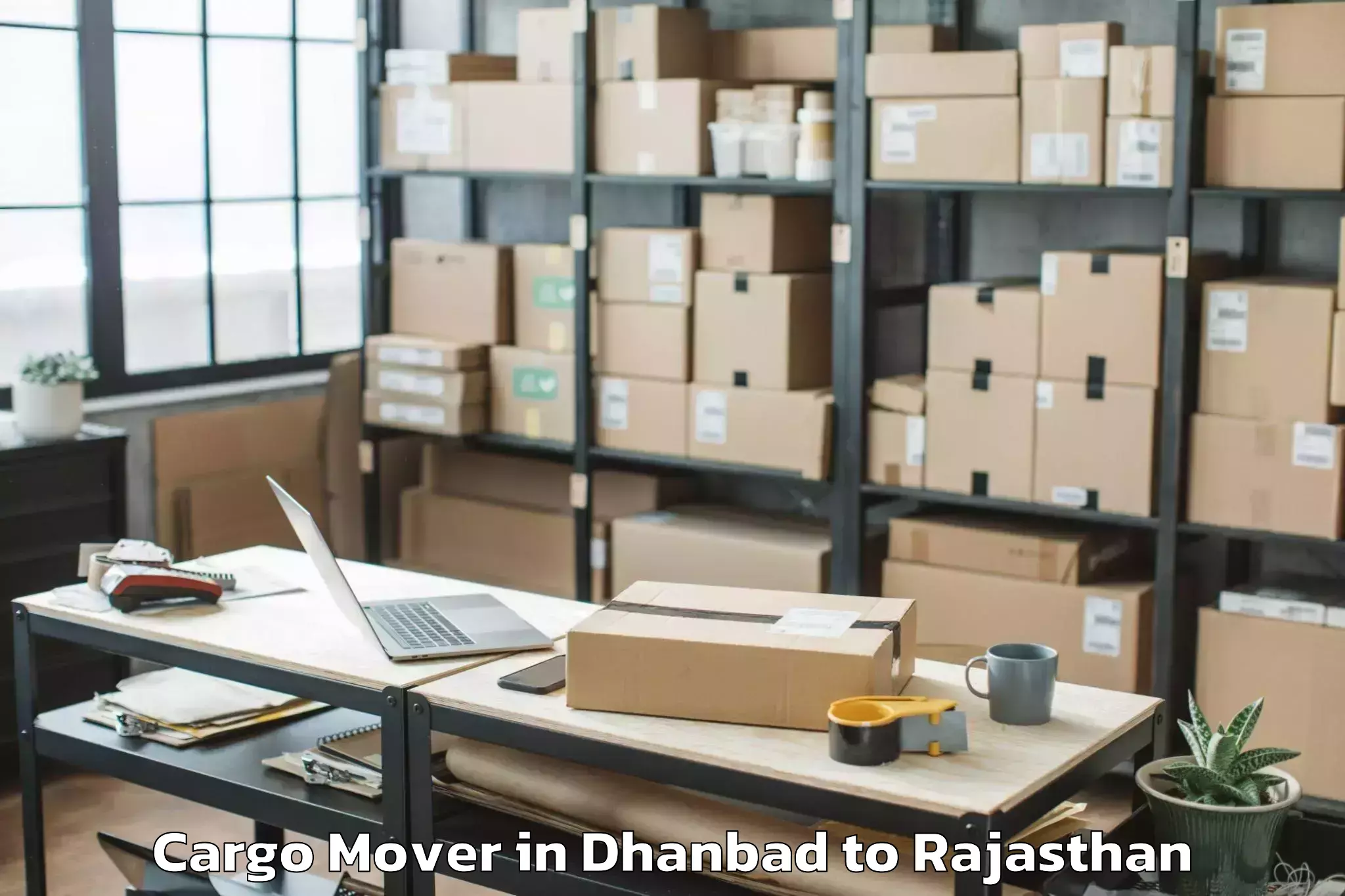 Get Dhanbad to Ladnu Cargo Mover